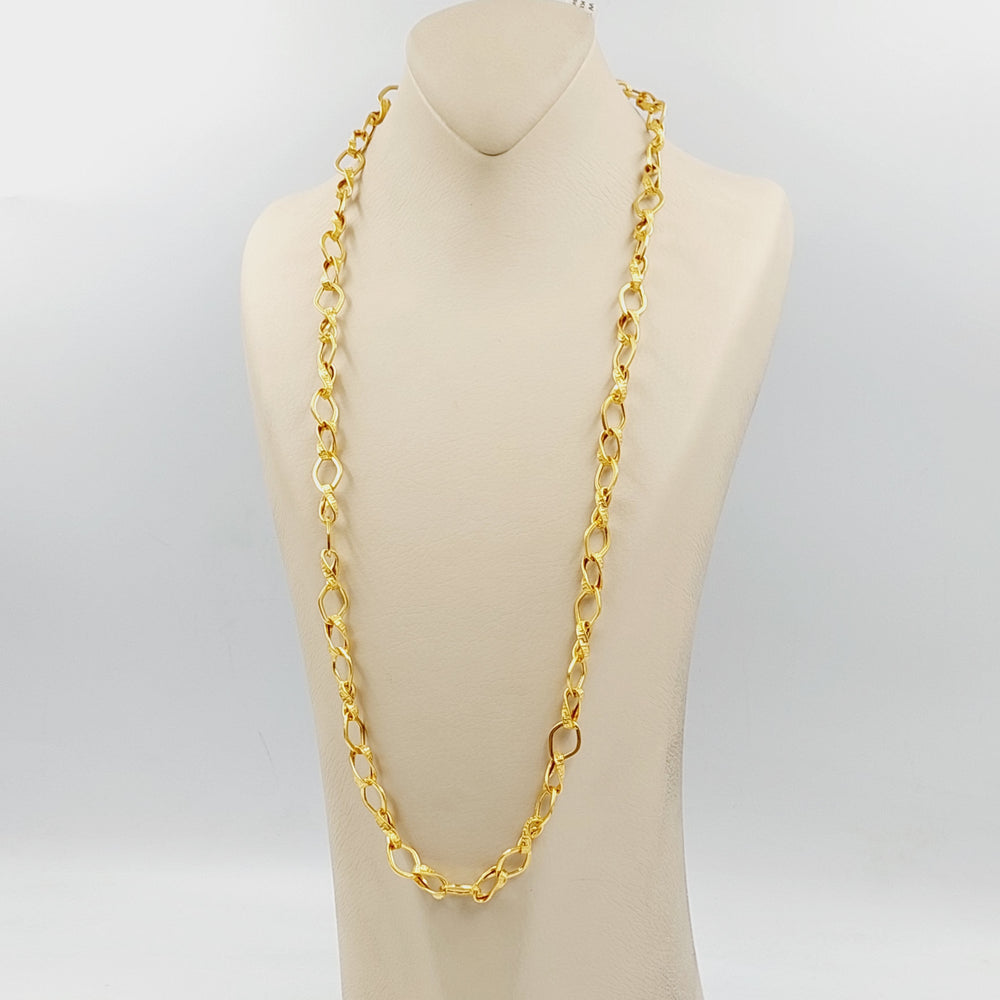 21K Gold Cuban Links Necklace by Saeed Jewelry - Image 2