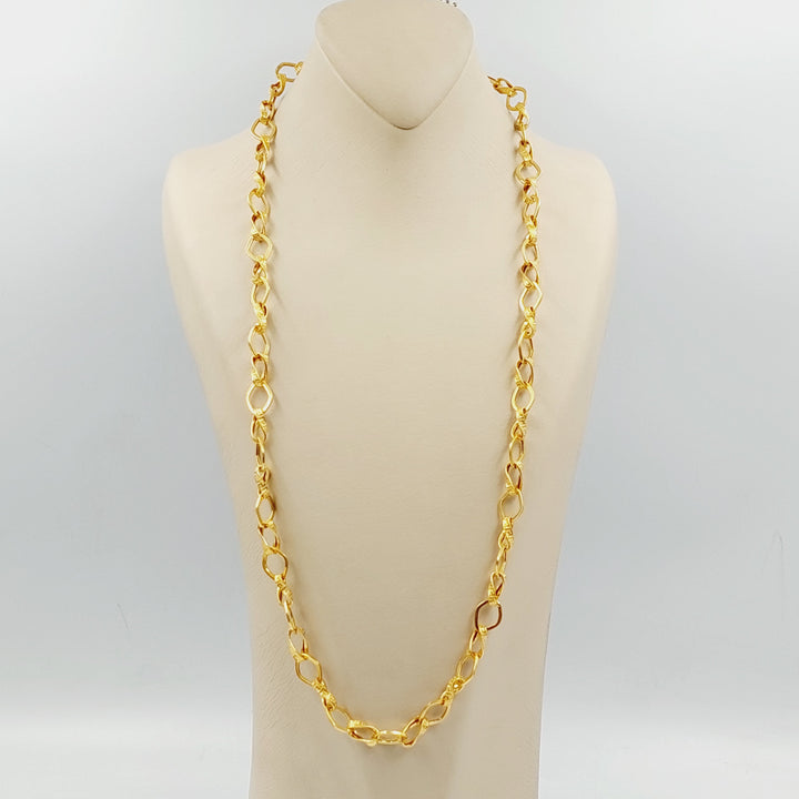 21K Gold Cuban Links Necklace by Saeed Jewelry - Image 1