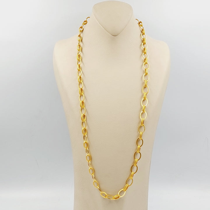 Cuban Links Necklace  Made Of 21K Yellow Gold by Saeed Jewelry-30516