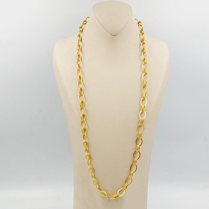 21K Gold Cuban Links Necklace by Saeed Jewelry - Image 1