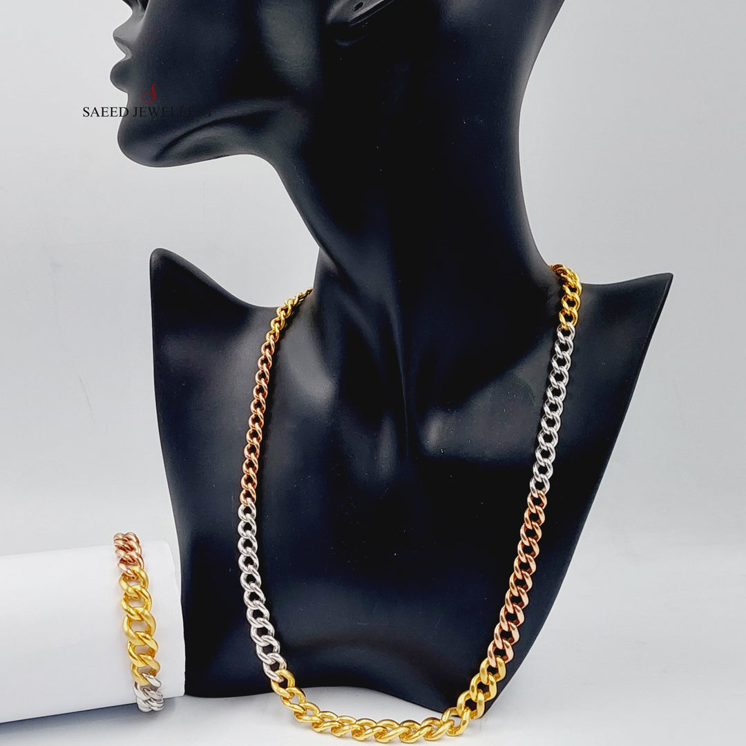 21K Gold Cuban Links Set by Saeed Jewelry - Image 2