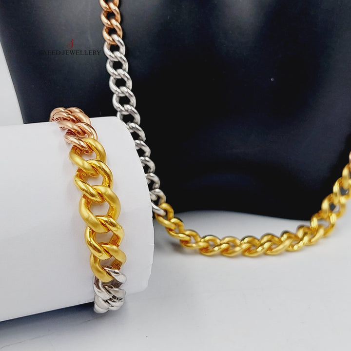 21K Gold Cuban Links Set by Saeed Jewelry - Image 5