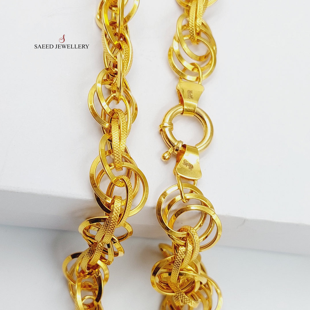 21K Gold Cuban Links Set by Saeed Jewelry - Image 2