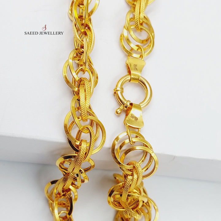 21K Gold Cuban Links Set by Saeed Jewelry - Image 2