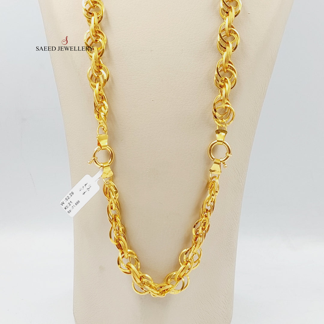 21K Gold Cuban Links Set by Saeed Jewelry - Image 7