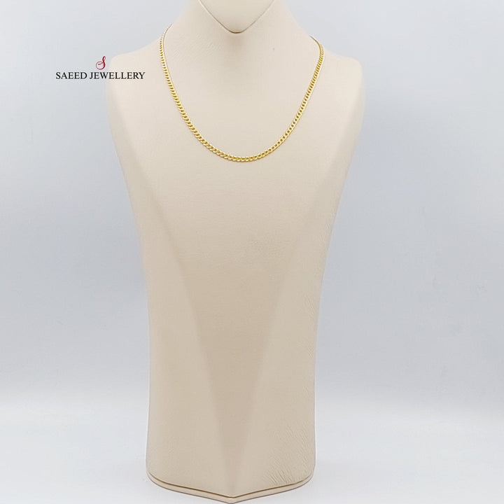 18K Gold 3.5mm Curb Chain Made of 18K Gold by Saeed Jewelry - Image 6