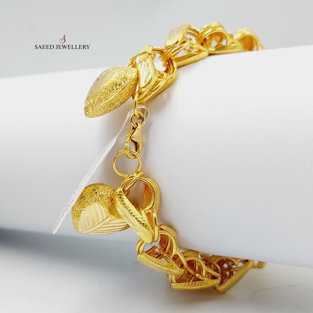 21K Gold Dandash Bracelet by Saeed Jewelry - Image 2