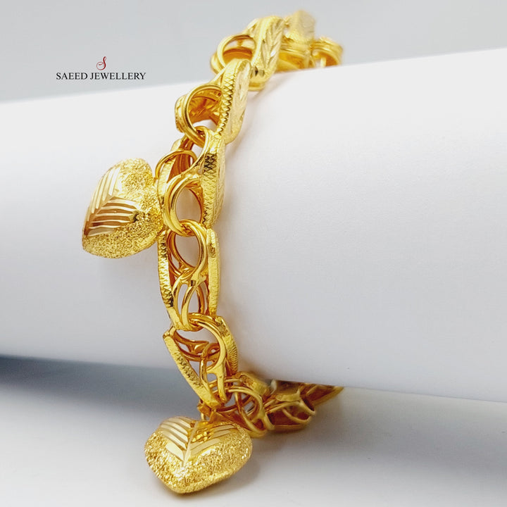 Dandash Bracelet  Made Of 21K Yellow Gold by Saeed Jewelry-29006