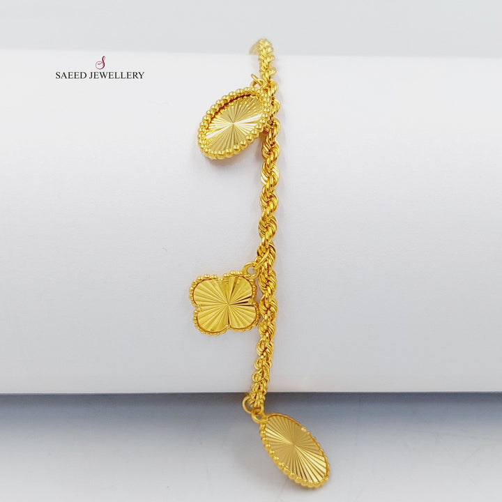 21K Gold Dandash Bracelet by Saeed Jewelry - Image 1