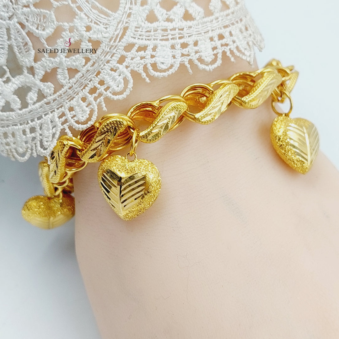 21K Gold Dandash Bracelet by Saeed Jewelry - Image 1