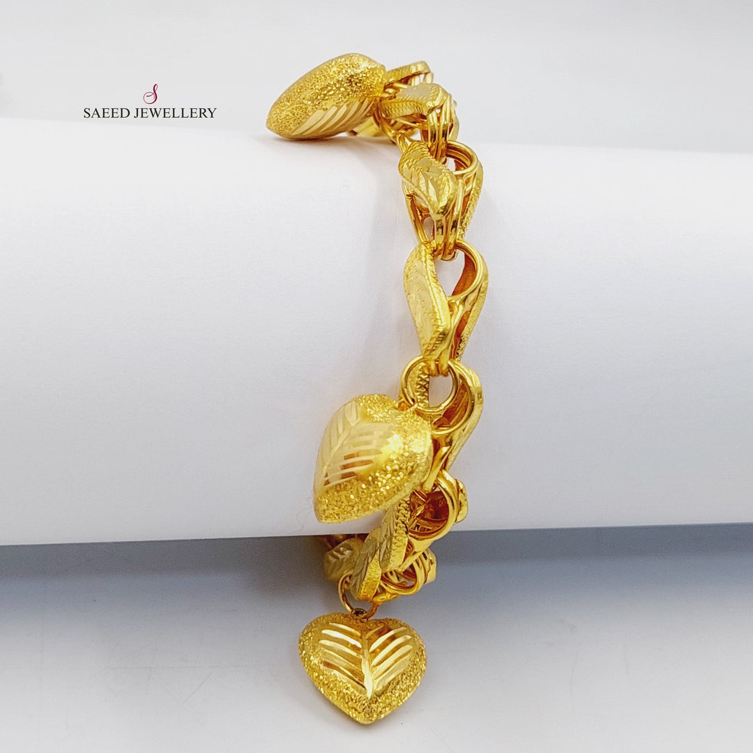 Dandash Bracelet  Made Of 21K Yellow Gold by Saeed Jewelry-29959