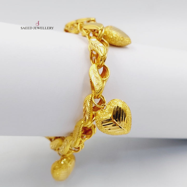 21K Gold Dandash Bracelet by Saeed Jewelry - Image 3