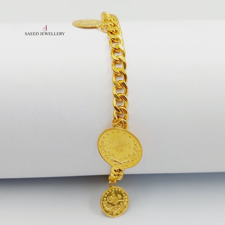 21K Gold Dandash Bracelet by Saeed Jewelry - Image 1