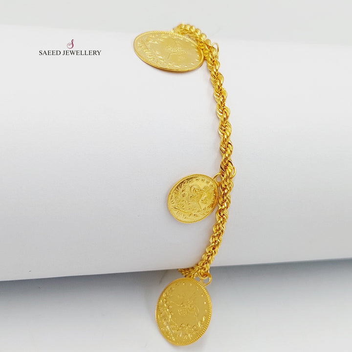 Dandash Bracelet  Made of 21K Yellow Gold by Saeed Jewelry-30844