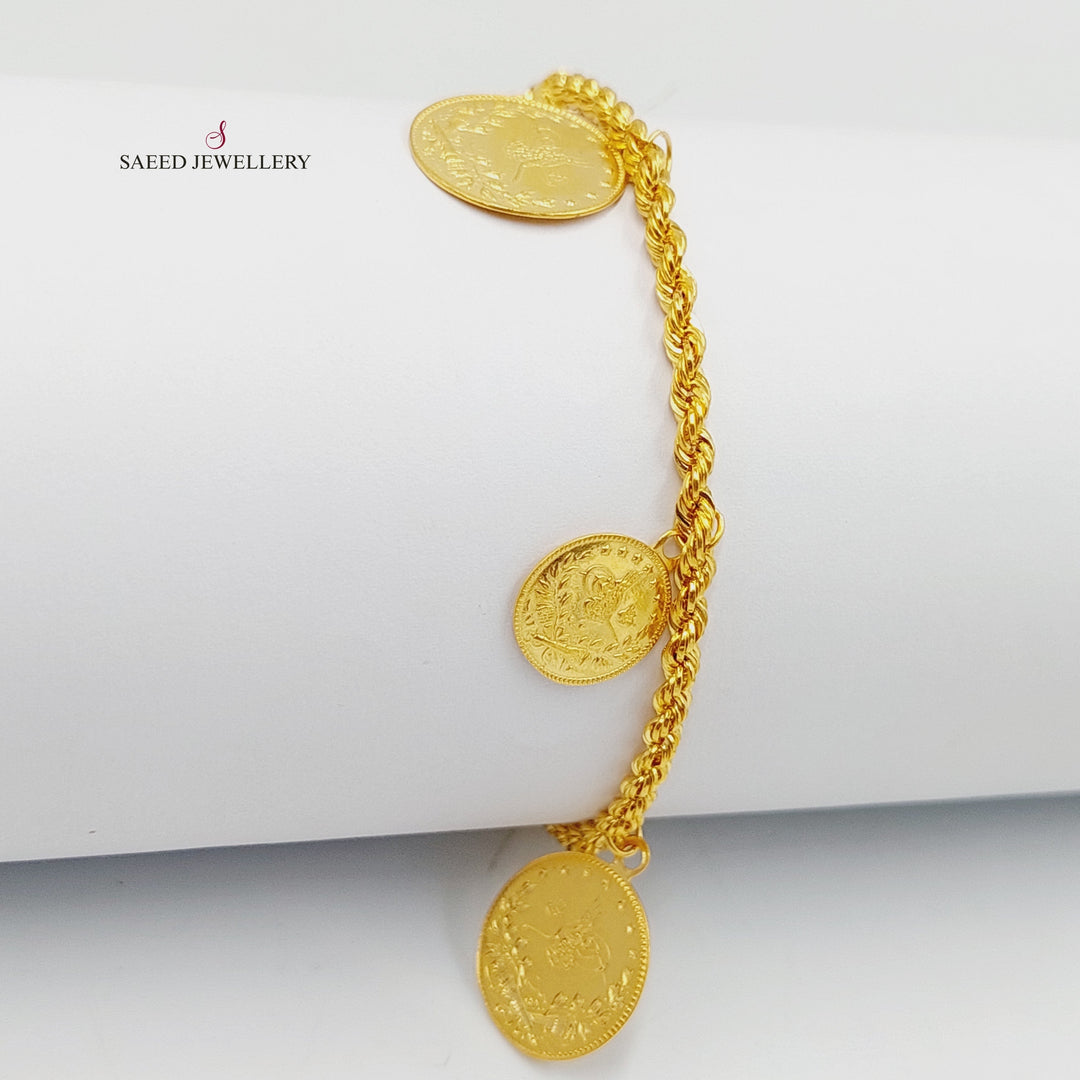 21K Gold Dandash Bracelet by Saeed Jewelry - Image 6