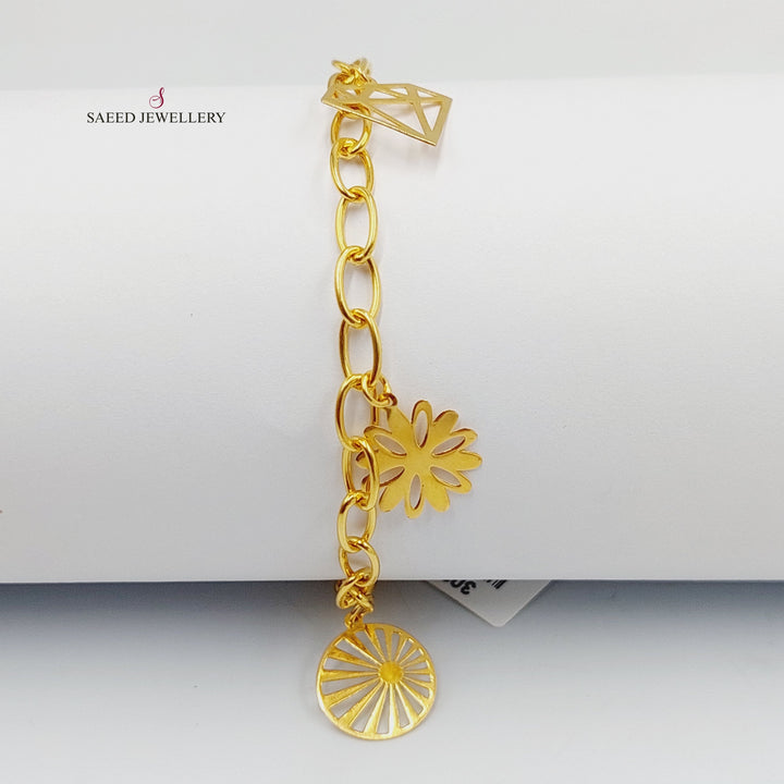 Dandash Bracelet  Made of 21K Yellow Gold by Saeed Jewelry-30846