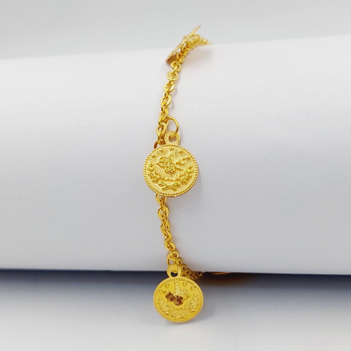 21K Gold Dandash Bracelet by Saeed Jewelry - Image 2