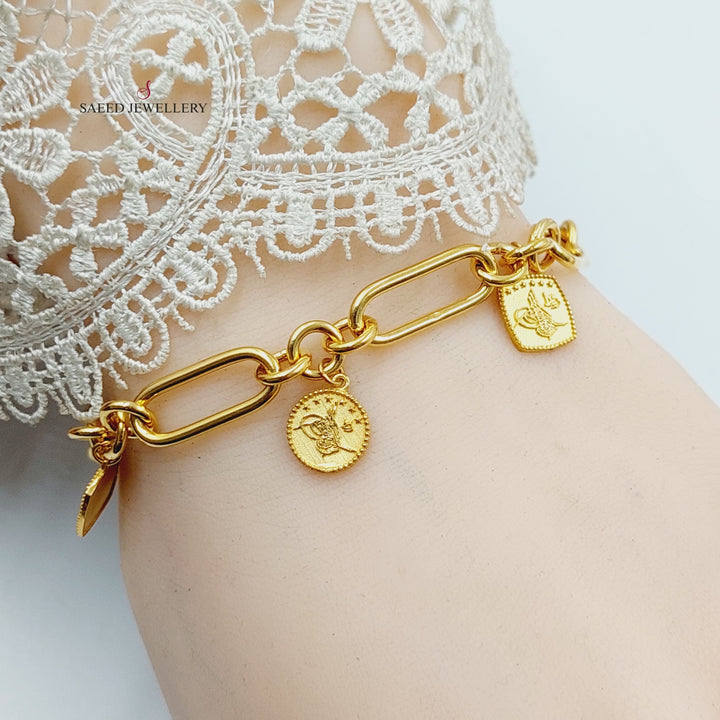 21K Gold Dandash Bracelet by Saeed Jewelry - Image 5