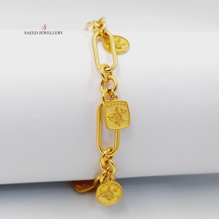 21K Gold Dandash Bracelet by Saeed Jewelry - Image 1