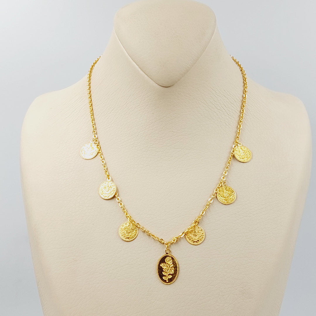 21K Gold Dandash Necklace by Saeed Jewelry - Image 5