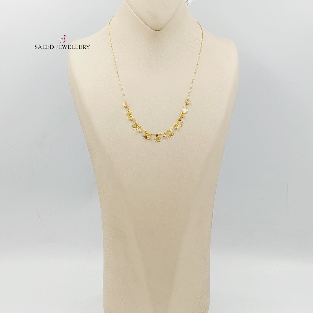 21K Gold Dandash Necklace by Saeed Jewelry - Image 4