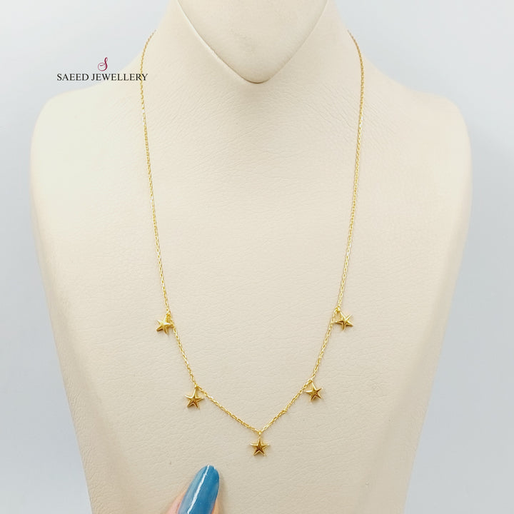 21K Gold Dandash Necklace by Saeed Jewelry - Image 2