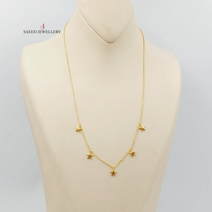 21K Gold Dandash Necklace by Saeed Jewelry - Image 3