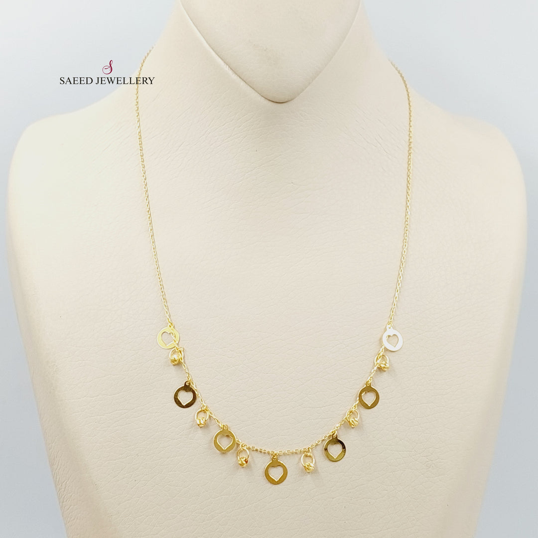 21K Gold Dandash Necklace by Saeed Jewelry - Image 3