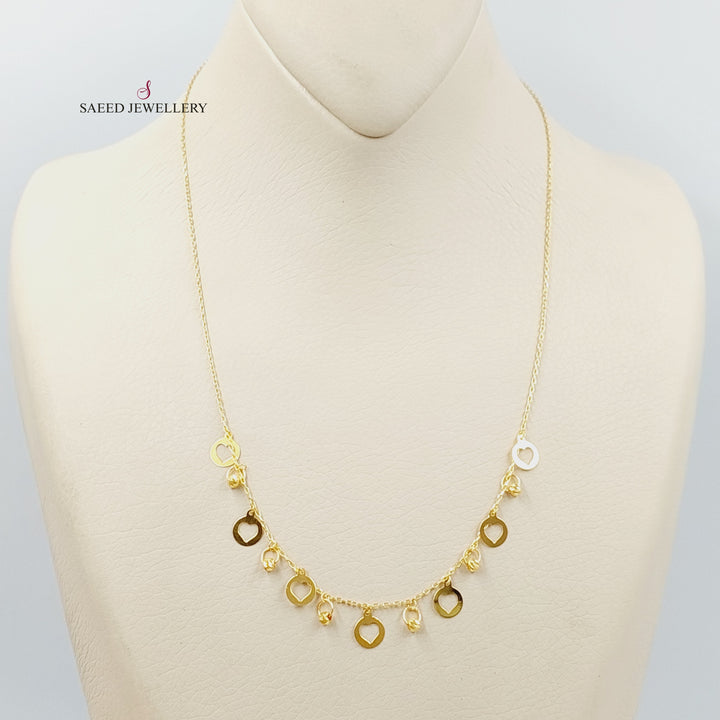 21K Gold Dandash Necklace by Saeed Jewelry - Image 3
