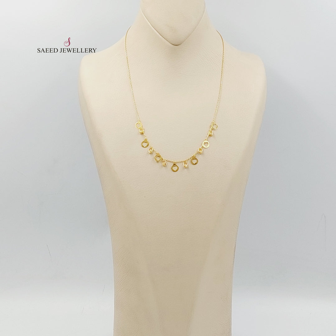 21K Gold Dandash Necklace by Saeed Jewelry - Image 4