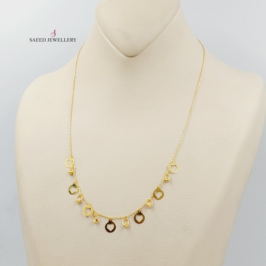 21K Gold Dandash Necklace by Saeed Jewelry - Image 5