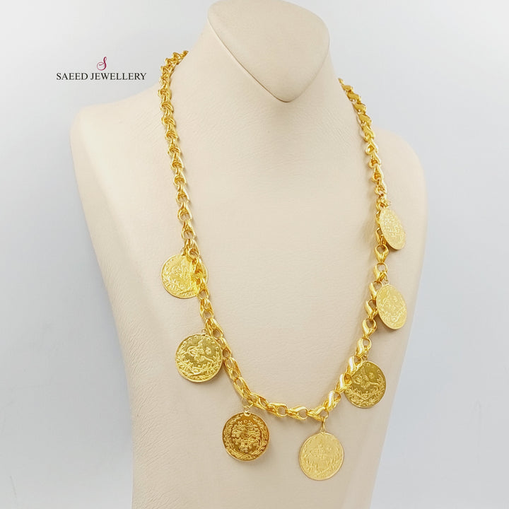 21K Gold Dandash Rashadi Necklace by Saeed Jewelry - Image 2