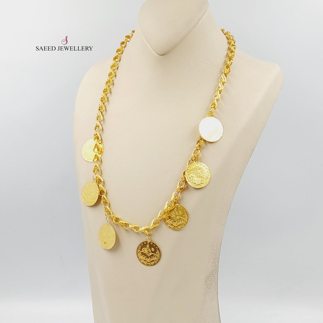 21K Gold Dandash Rashadi Necklace by Saeed Jewelry - Image 4