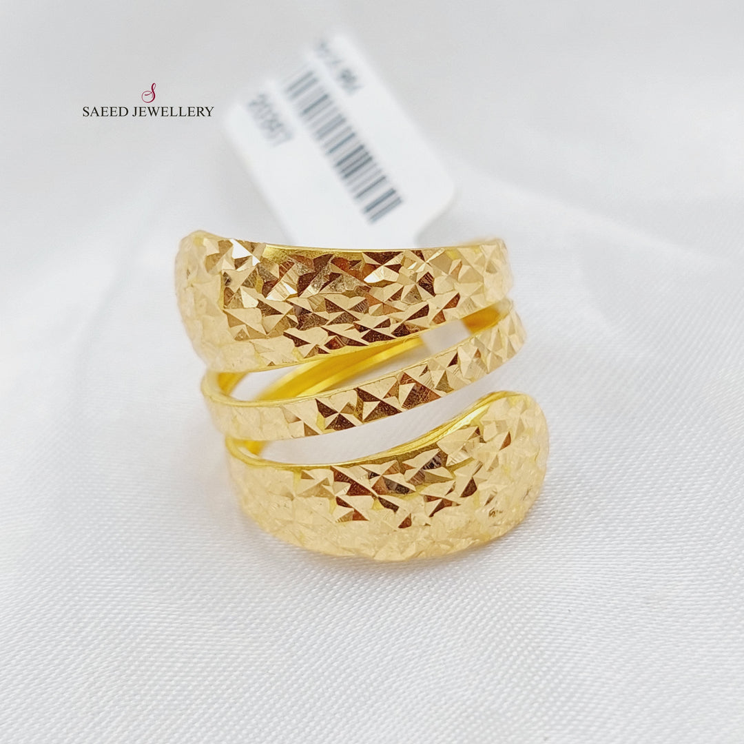 Default Title Gold Fancy Ring by Saeed Jewelry - Image 4