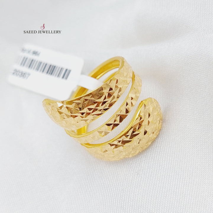 Default Title Gold Fancy Ring by Saeed Jewelry - Image 5