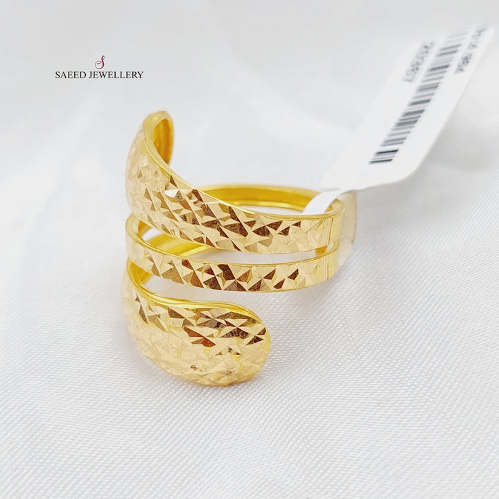 Default Title Gold Fancy Ring by Saeed Jewelry - Image 1