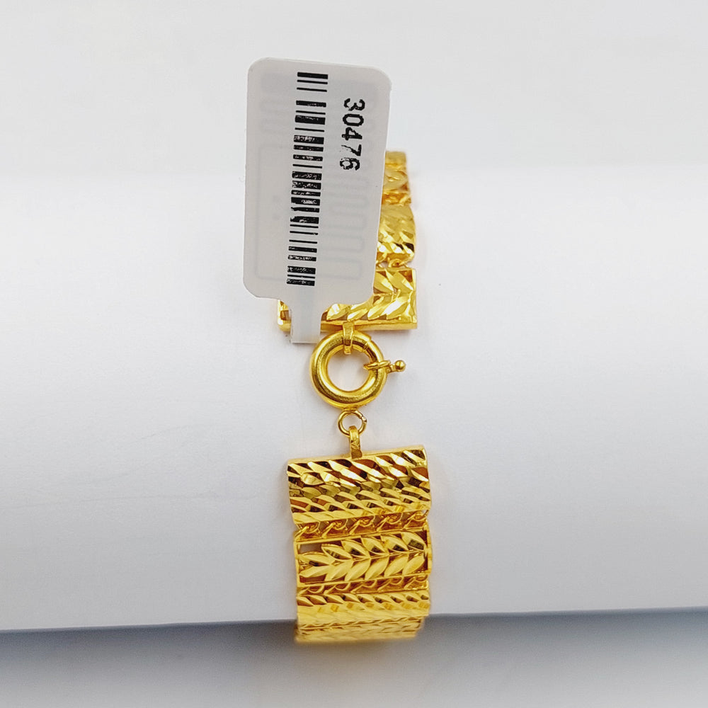 21K Gold Deluxe Bracelet by Saeed Jewelry - Image 2
