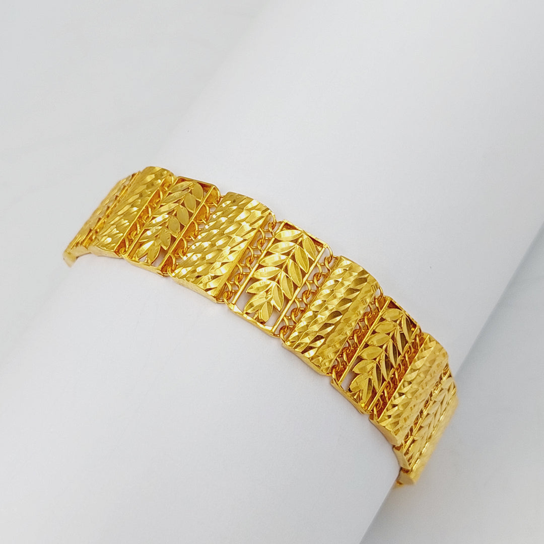 21K Gold Deluxe Bracelet by Saeed Jewelry - Image 3