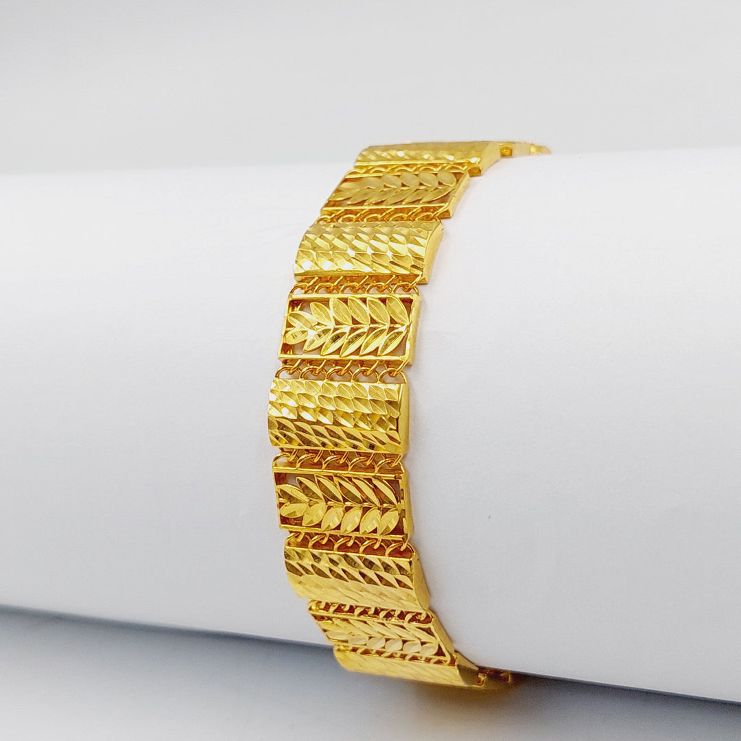 21K Gold Deluxe Bracelet by Saeed Jewelry - Image 4