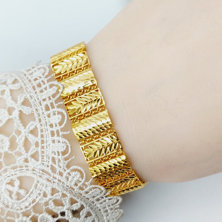 21K Gold Deluxe Bracelet by Saeed Jewelry - Image 5