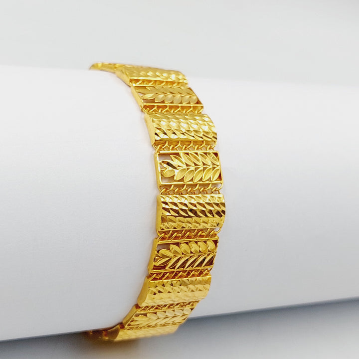 21K Gold Deluxe Bracelet by Saeed Jewelry - Image 1