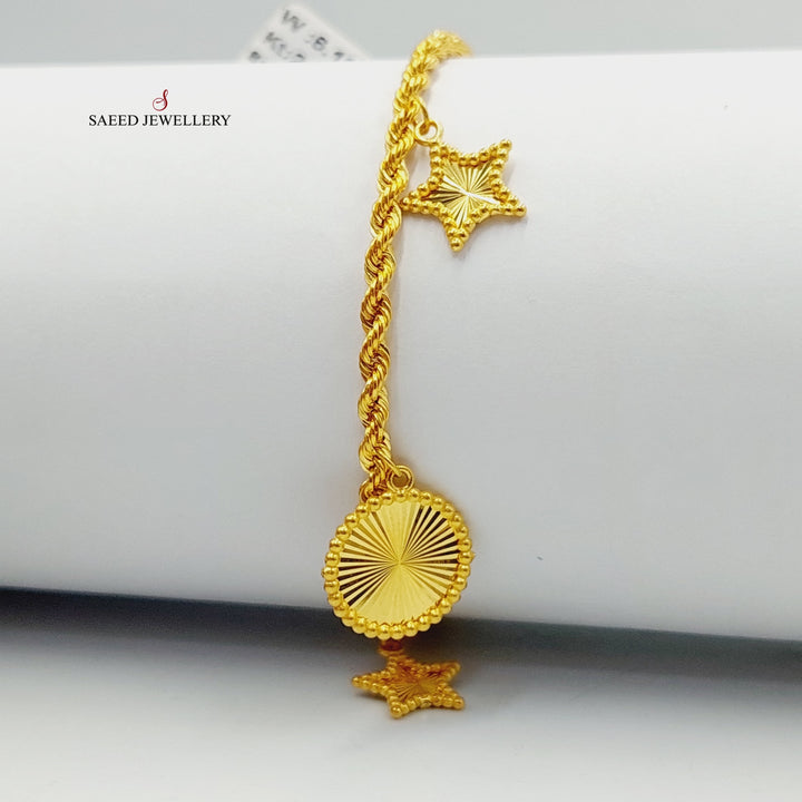 Deluxe Dandash Bracelet  Made Of 21K Yellow Gold by Saeed Jewelry-29287