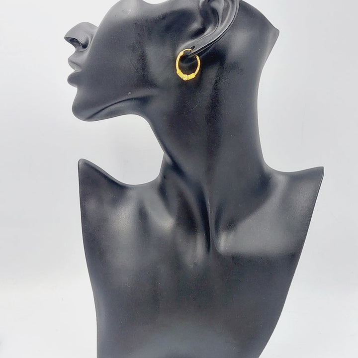 Deluxe Earrings  Made Of 21K Yellow Gold by Saeed Jewelry-29140