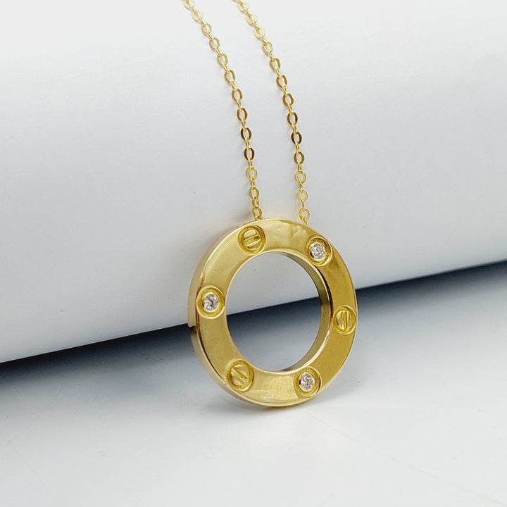 Deluxe Figaro Necklace  Made Of 18K Yellow Gold by Saeed Jewelry-30664