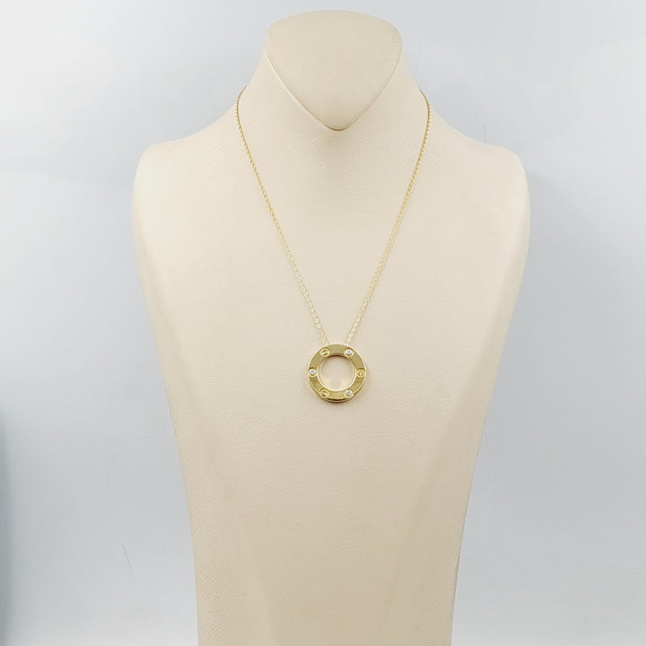 18K Gold Deluxe Figaro Necklace by Saeed Jewelry - Image 4