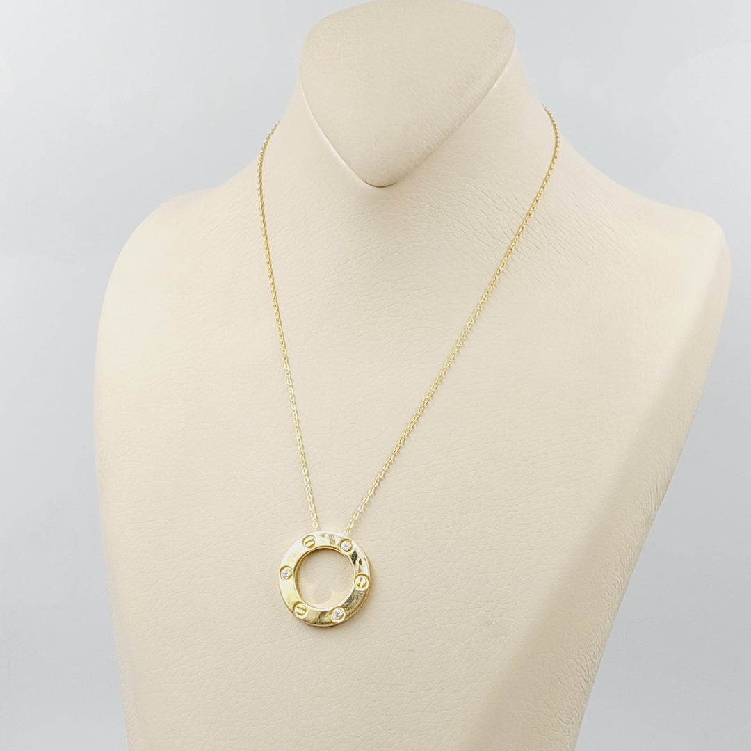 Deluxe Figaro Necklace  Made Of 18K Yellow Gold by Saeed Jewelry-30667