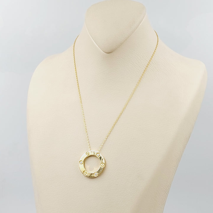 Deluxe Figaro Necklace  Made Of 18K Yellow Gold by Saeed Jewelry-30667