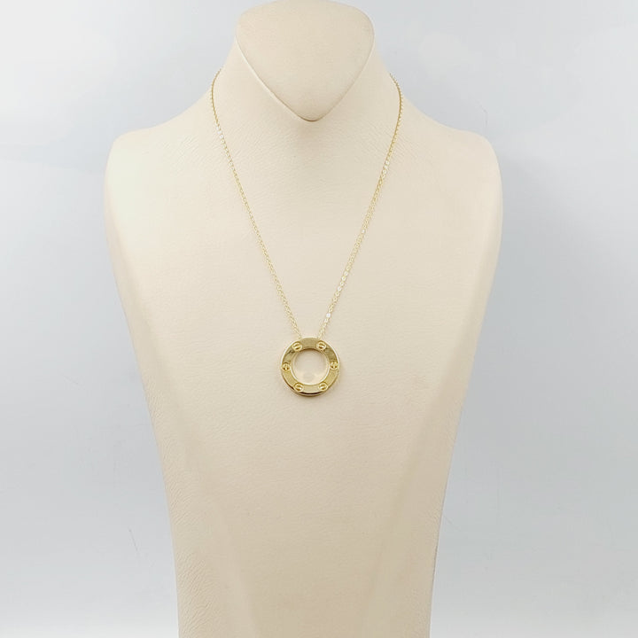 18K Gold Deluxe Figaro Necklace by Saeed Jewelry - Image 3