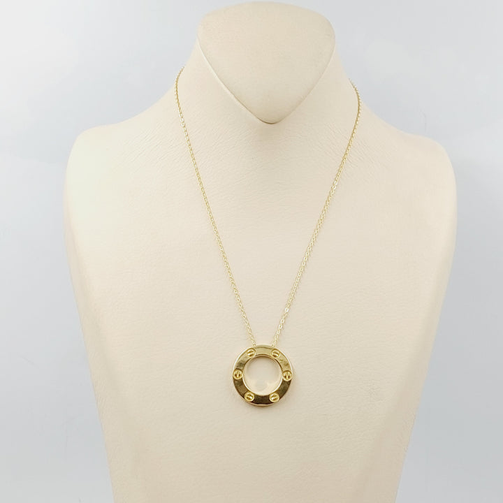 18K Gold Deluxe Figaro Necklace by Saeed Jewelry - Image 5
