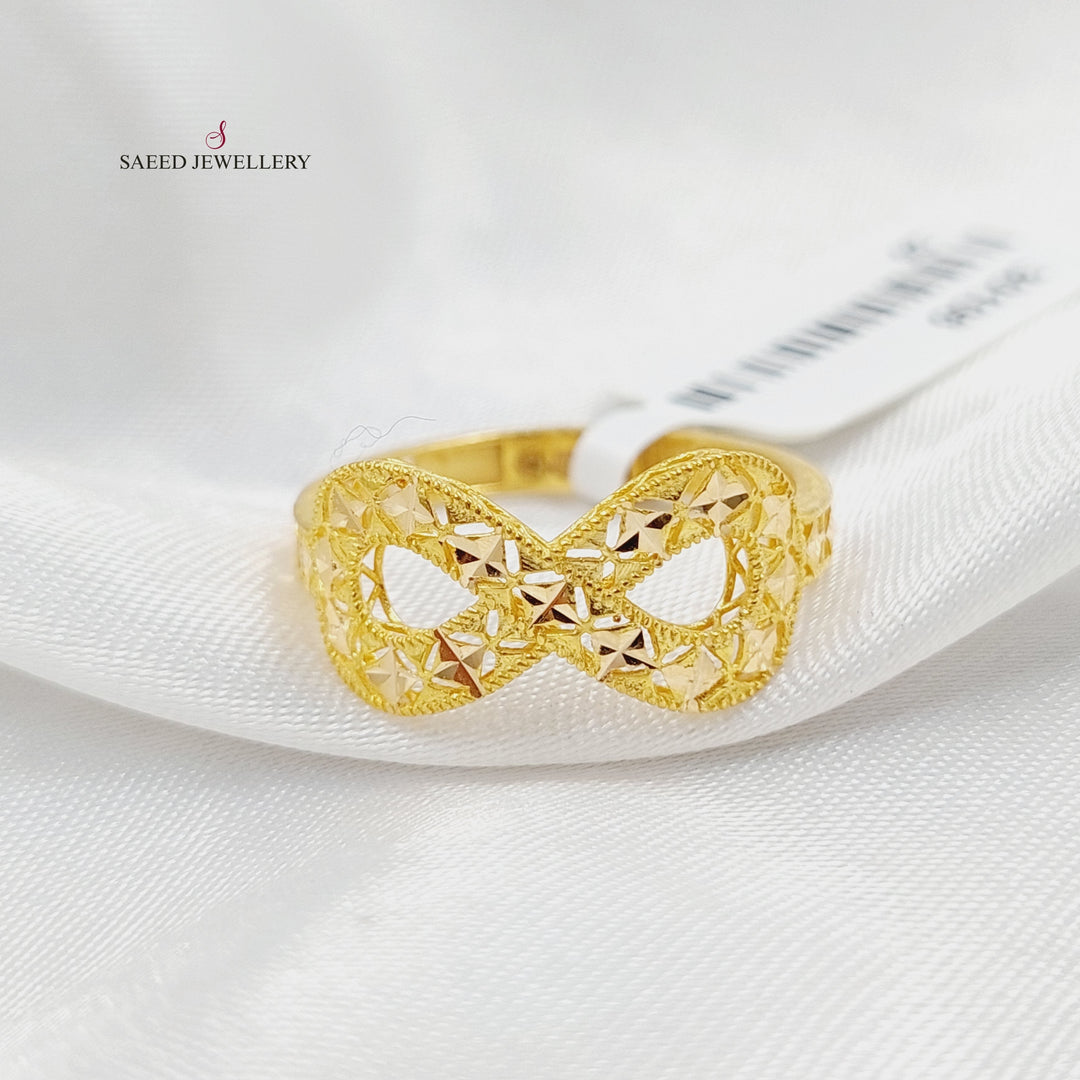 21K Gold Deluxe Infinite Ring by Saeed Jewelry - Image 4